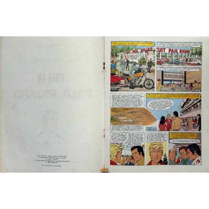 Michel Vaillant - Duel au Paul Ricard - Pub - EO 1974 - 4