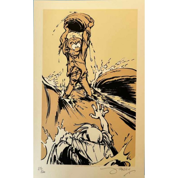 Spirou et Fantasio - La Vallée des Bannis - TL 2018 + sérigraphie - BlackandWhite - 3