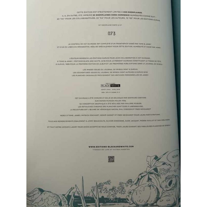 Spirou et Fantasio - La Vallée des Bannis - TL 2018 + sérigraphie - BlackandWhite - 4