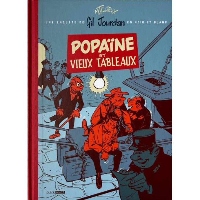 Gil Jourdan - Popaïne et vieux tableaux - TL 2025 + Timbres + ex-libris - BlackandWhite - 1
