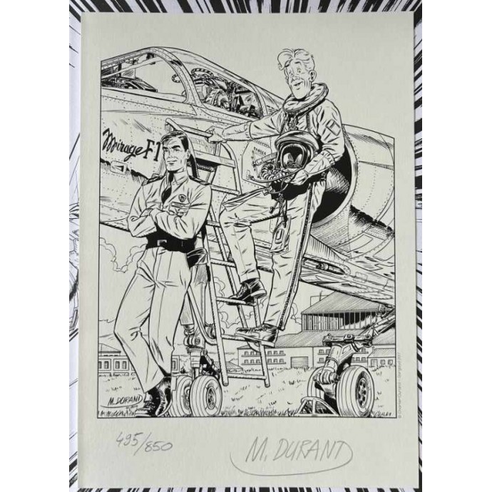 Tanguy et Laverdure - L'avion qui tuait ses Pilotes - TL N/B 2017 + ex-libris - 2