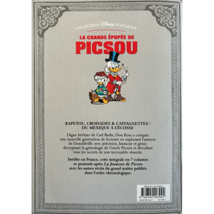 Disney - La Grande épopée de Picsou - Intégrale Don Rosa - tome VII - EO 2016 - 2