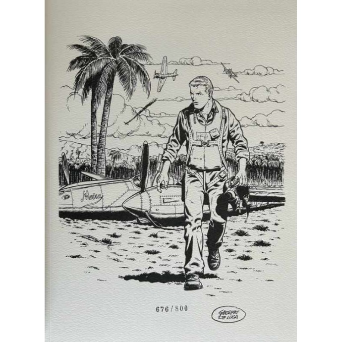 Buck Danny Origines - Intégrale - L'honneur d'un pilote - TL N/B 2023 + ex-libris - CanalBD - 2