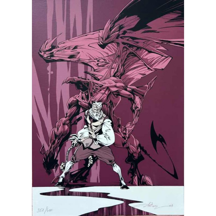 La Licorne - 1. Le Dernier temple d'Asclépios - TT 2007 + sérigraphie - BD Must - 2