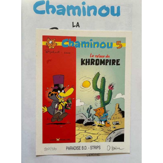 Chaminou - La peur du Loup - TL EO 1992 + ex-libris - 2