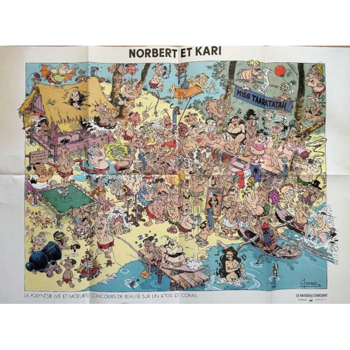 Norbert et Kari - Norbert et Kari - La Maison du Kloune - EO 1989 + poster - 2