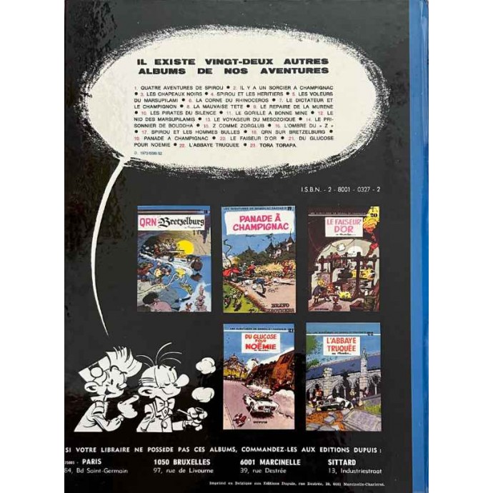 Spirou et Fantasio - 23. Tora Torapa - EO 1973 - 2