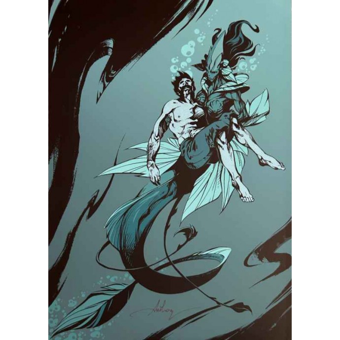 La Licorne - 3. Les Eaux Noires de Venise - TT 2009 + sérigraphie - BD Must - 2