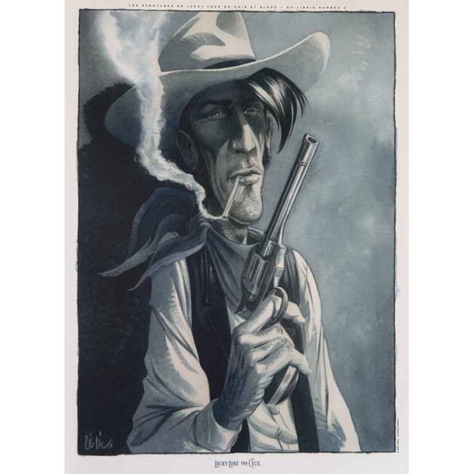 Lucky Luke - Hors-la-loi - TL 2018 + Timbres + ex-libris - BlackandWhite - 3