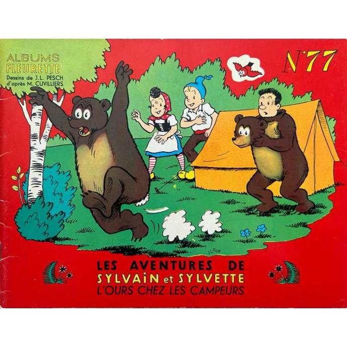 Sylvain et Sylvette - n°77 L'ours chez les campeurs - 1ère série 1966 - 1