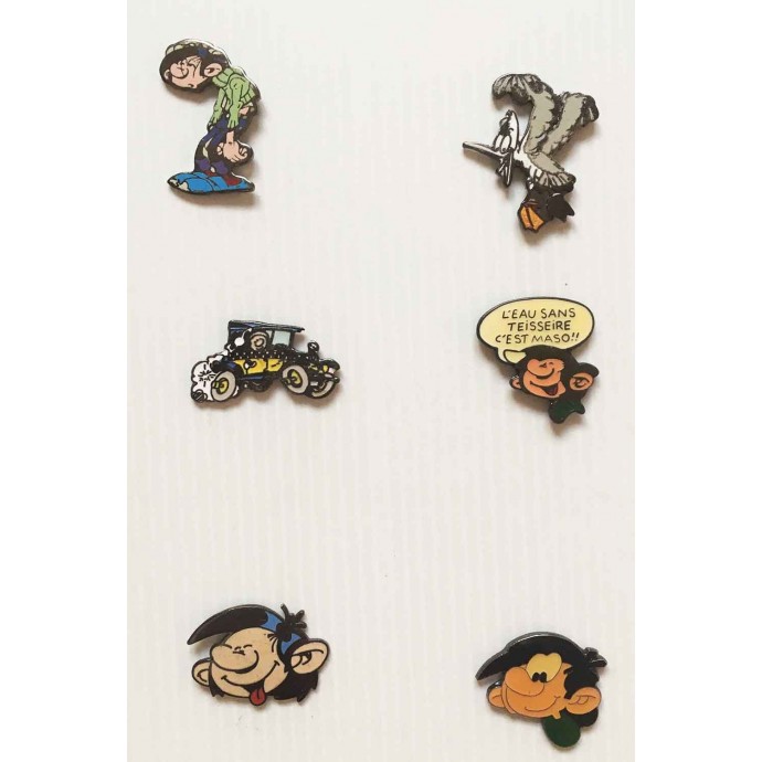 Gaston - Franquin - lot de 6 pin's - 1