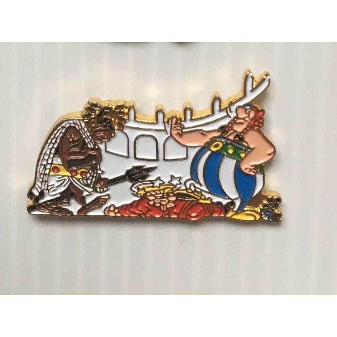 Astérix - pin's: Obélix dans l'arène -1989 - 1