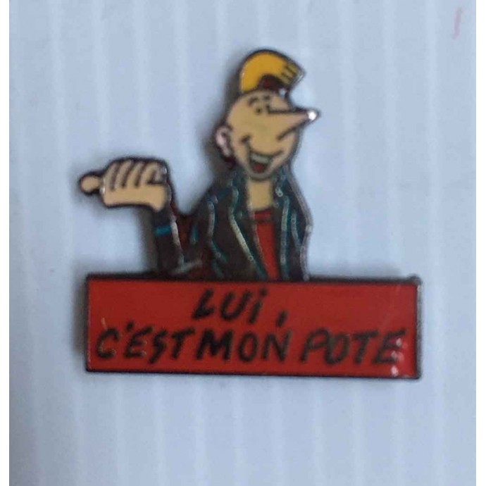 Margerin - pin's: Manu "Lui, c'est mon pote" - LgrH - 1991 - 1