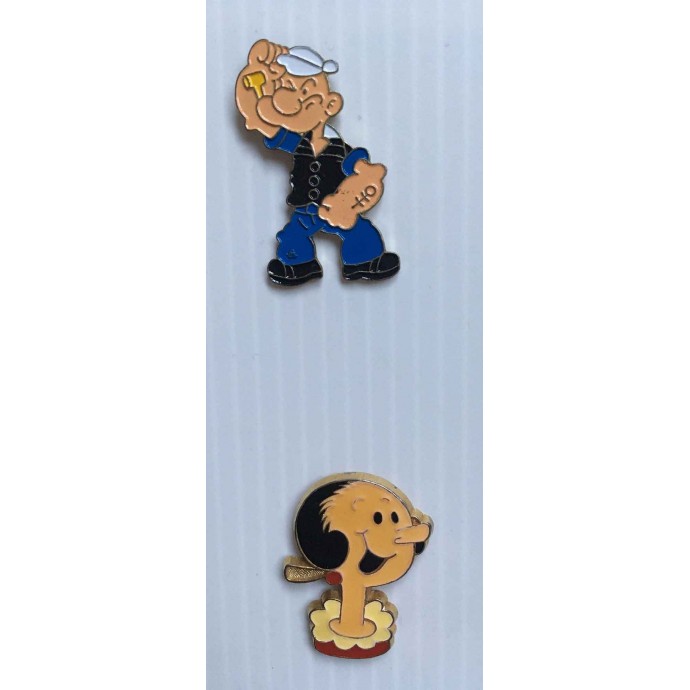 Popeye  - lot de 2 pin's: Popeye et Olive (KFS Coinderoux) - 1