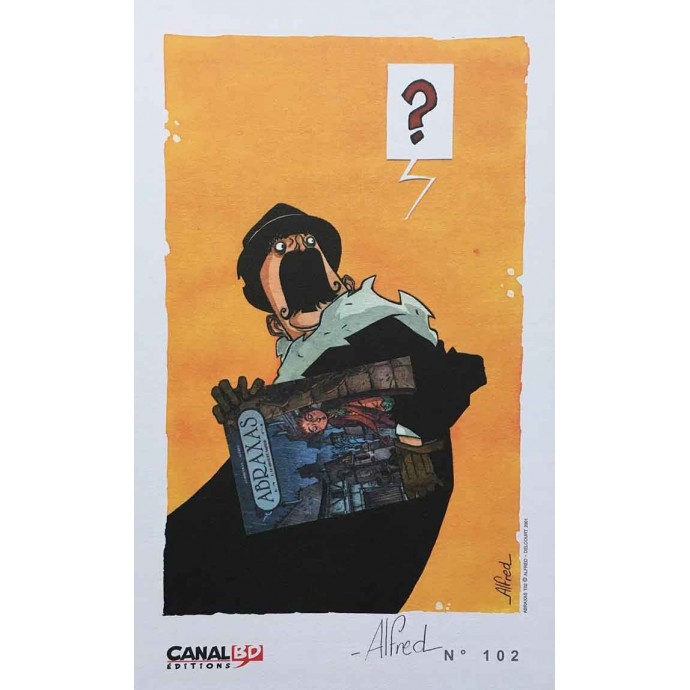 Abraxas - 2. Le Rideau Gris - EO 2001 + Dédicace Alfred + ex-libris CanalBD - 3