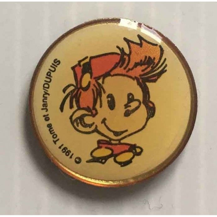Spirou - pin's: Spirou médaillon - Tome et Janry/ Dupuis 1991 - 1