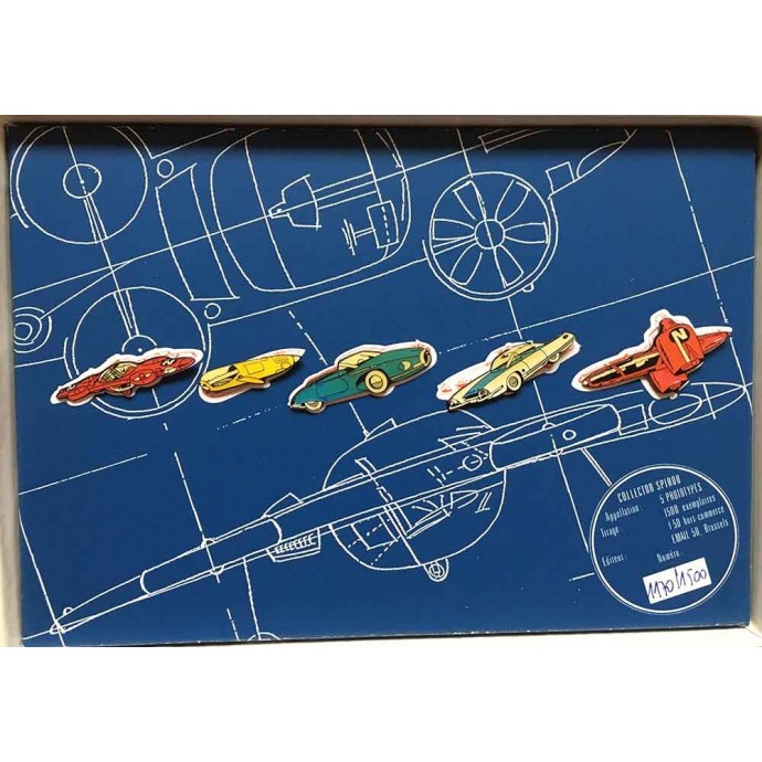 Spirou - Coffret de 5 pin's: Spirou présente 5 prototypes - TL 1992 - 2