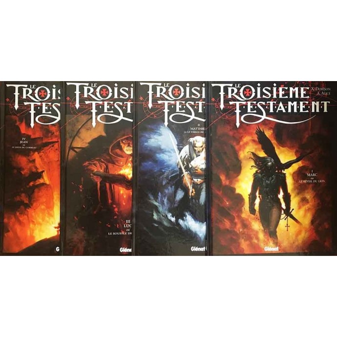 Troisième Testament - Tomes 1 à 4 en EO + plaque émaillée - 1