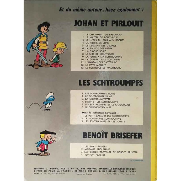 Johan et Pirlouit - Le sortilège de Maltrochu - EO 1970 - 3