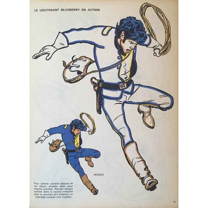 Blueberry - Dessinez et coloriez n°12 - 1972 - 2