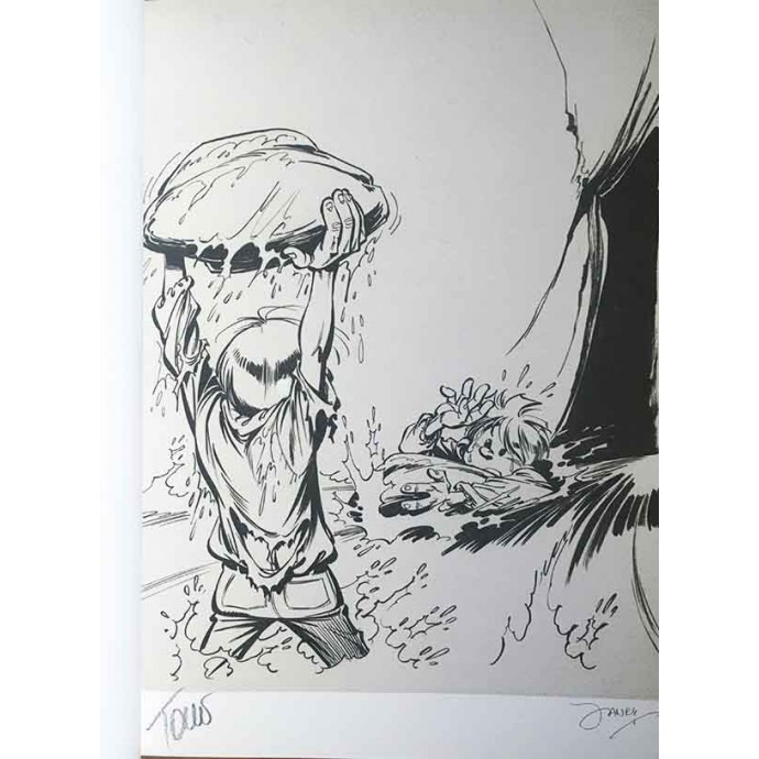 Spirou et Fantasio - La Vallée des Bannis - TL 2018 + sérigraphie - BlackandWhite - 2