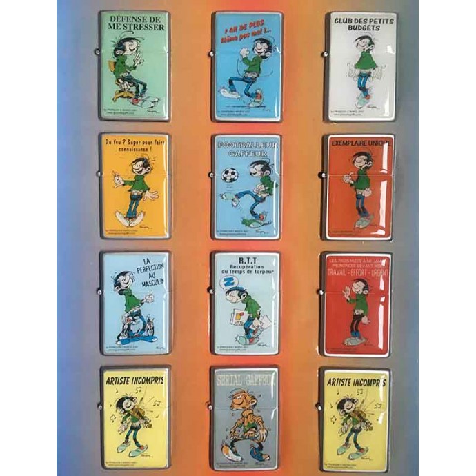 Gaston - Collection de 12 Briquets "Tout feu, tout flemme" - 2002 - 3