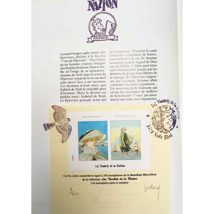 Plume aux vents - 1. La folle et l'assassin - EO 1995 - TL Les Timbrés Nation - 2