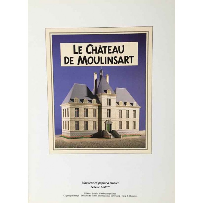Tintin - Maquette Château de Moulinsart - TL 1987 + Sérigraphie - 2