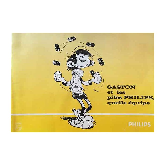 Gaston et les piles Philips, quelle équipe - Pub - TL 1987 - 1