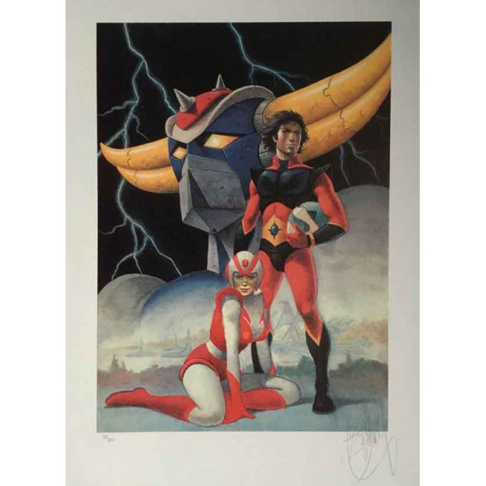 Goldorak - Philippe Delaby - TL ex-libris - 1