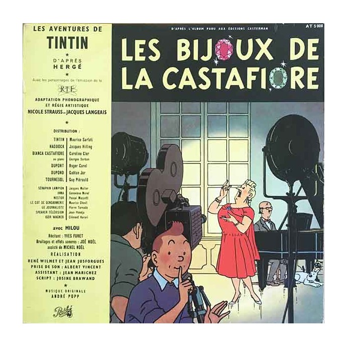 Tintin - Les Bijoux de la Castafiore - Disque vinyle 25cm/33 tours - 1962 - 2