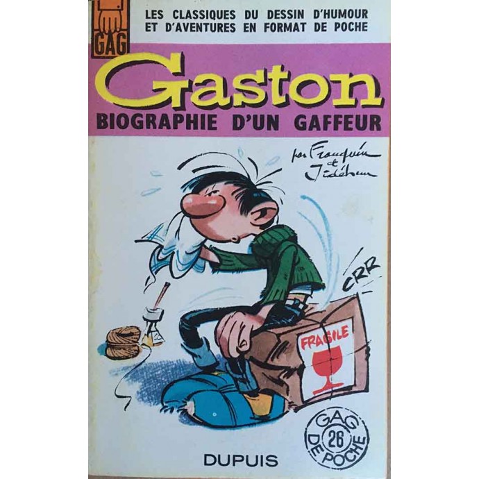 Gaston - Biographie d'un gaffeur - Gag de poche - EO 1965 - 1