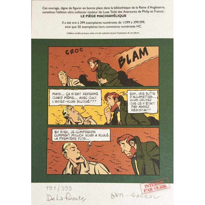 Philip et Francis - Le Piège Machiavélique - TT 2013 + ex-libris - 3