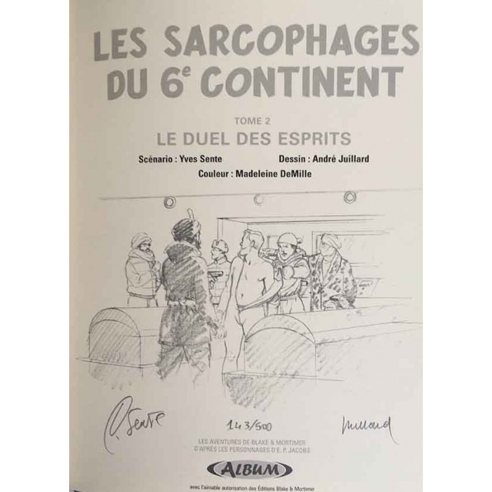 Blake et Mortimer - Les Sarcophages du 6e continent t2 - TL 2004 + ex-libris - Album - 3