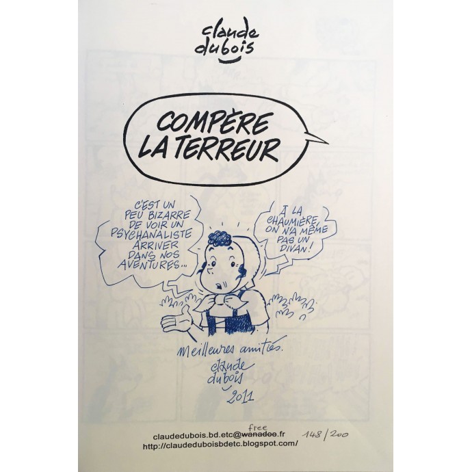 Sylvain et Sylvette - Compère  la Terreur - TL 2011 + Dédicace Dubois - 2