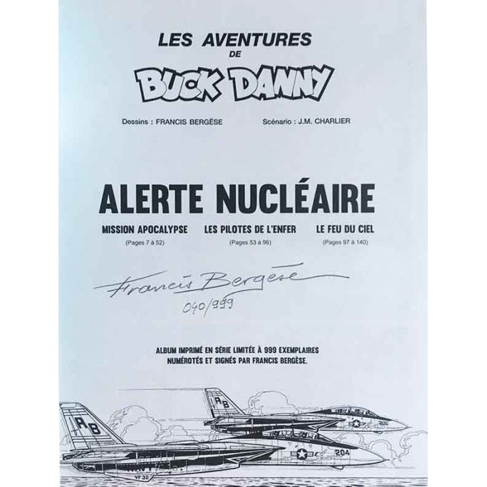 Buck Danny - Intégrale Alerte nucléaire - TL N/B 2015 + ex-libris - 3