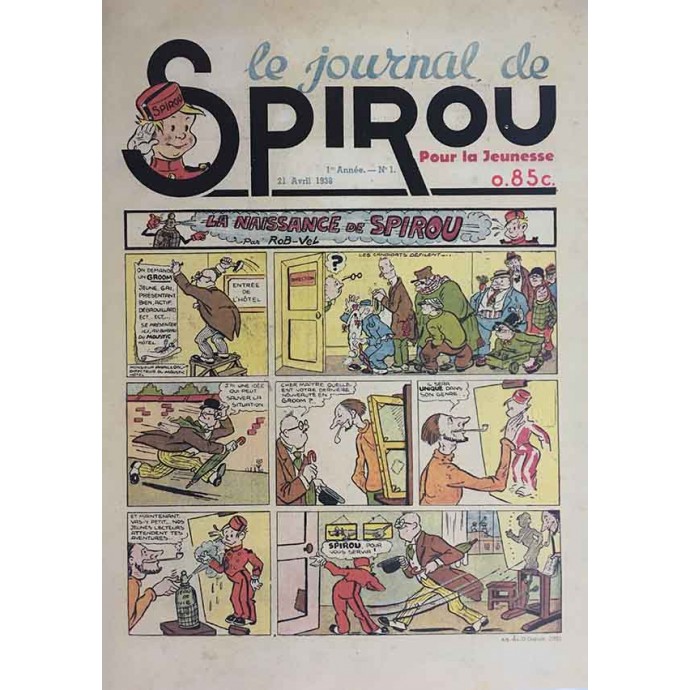 Spirou et Fantasio - Coffret archives 65 ans Spirou - 4 Hors série en EO + FS planche - 4