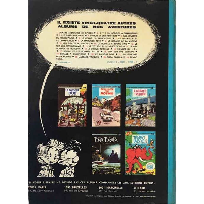 Spirou et Fantasio - 25. Le Gri-Gri du Niokolo-Koba - EO 1974 - 3