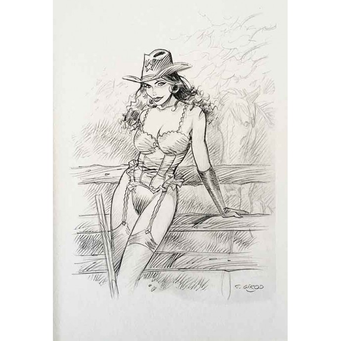 Western - Corset - Artbook Girod - EO 2009 + ex-libris - 2
