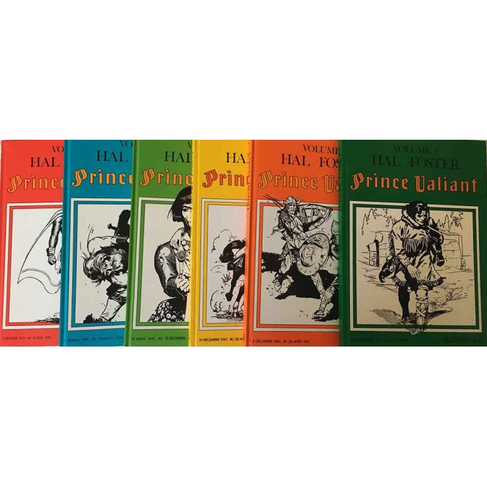 Prince Valiant - La série des intégrales du T1 à T6 - Slatkine - 2