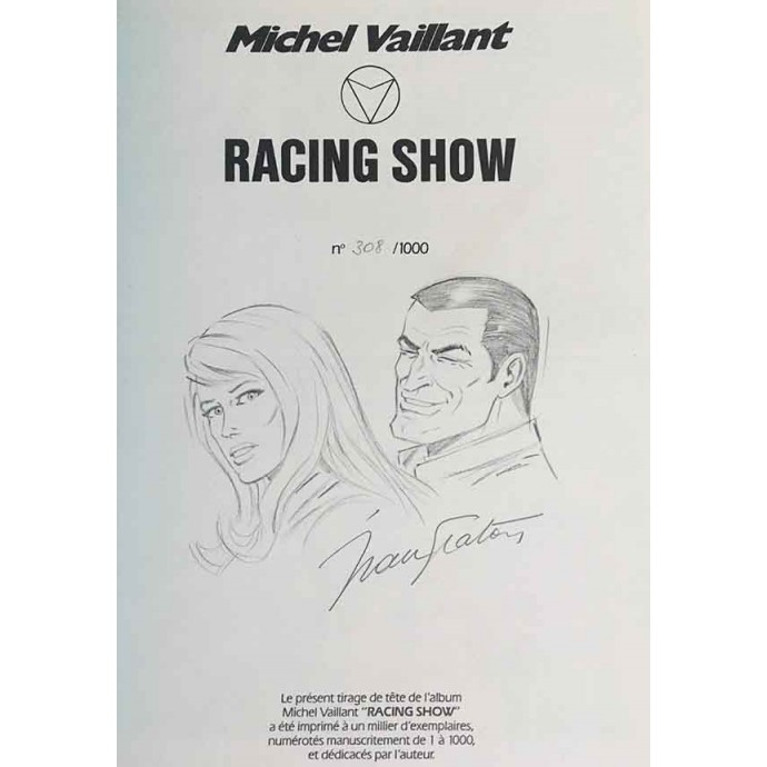 Michel VAILLANT - 46. Racing Show - TT 1985 signé - 2
