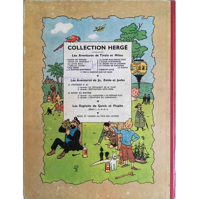 Tintin - Le Secret de la Licorne - B11 1954 - 2