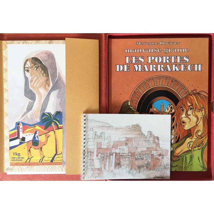 Mauvaise Graine - Les Portes de Marrakech - TL Coffret Portfolio + carnet + EO 2001 - 2