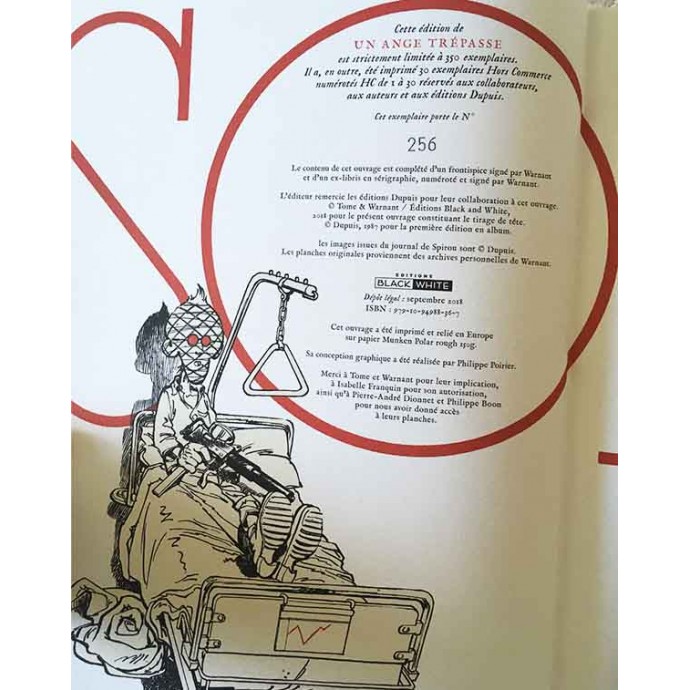 Soda - Un Ange trépasse - TL 2018 + ex-libris - BlackandWhite - 2