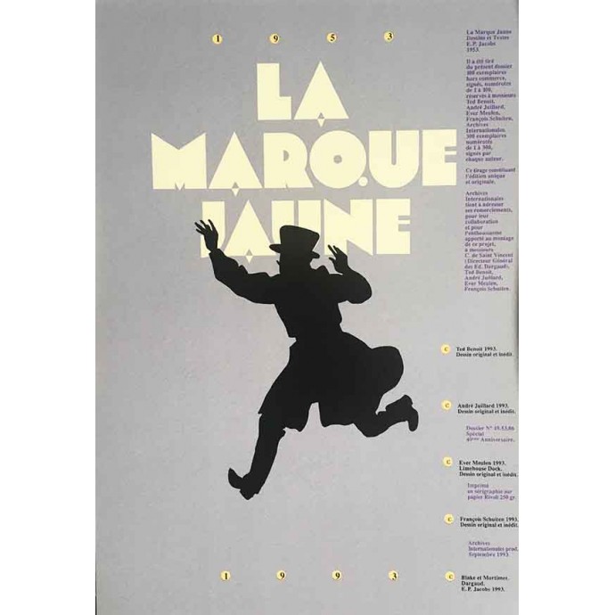 Blake et Mortimer - Portfolio Marque Jaune Archives Internationales - TL 1993 - 2