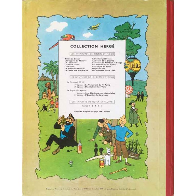 Tintin - L'île noire - B14 1955 - 2