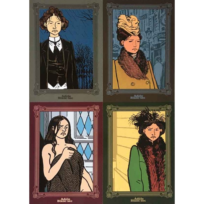 Adèle Blanc Sec - Coffret Tous des monstres! Le Mystère des Profondeurs - TL 2010 + cartes postales - 2