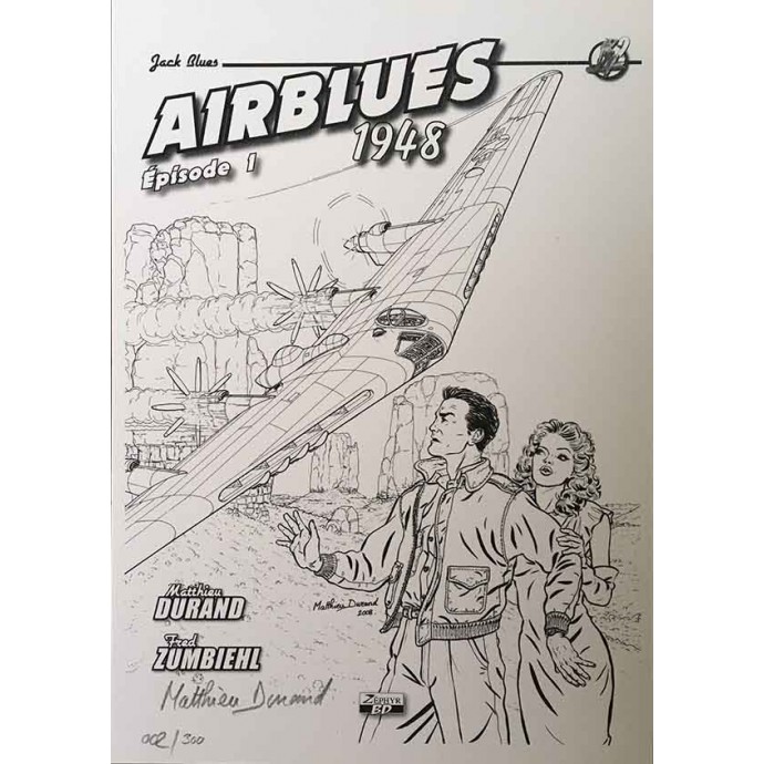 Airblues 1948 - Episode 1 - TL EO 2009 + ex-libris + Dédicace - 2
