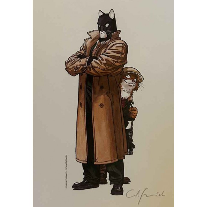 Blacksad - Alors, tout tombe - EO 2021 - TL Les Timbrés Nation-Bastille + ex-libris - 3