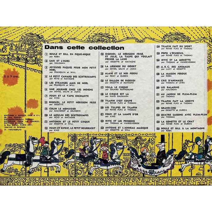 Boule et Bill à la montagne - EO 1969 - 2